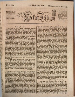 Neckar-Zeitung Dienstag 15. Juli 1823
