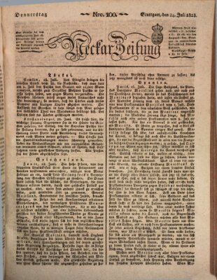 Neckar-Zeitung Donnerstag 24. Juli 1823