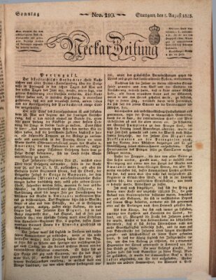 Neckar-Zeitung Sonntag 3. August 1823