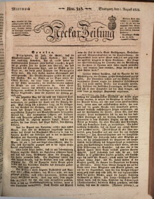 Neckar-Zeitung Mittwoch 6. August 1823