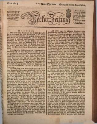 Neckar-Zeitung Sonntag 31. August 1823