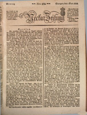 Neckar-Zeitung Montag 1. September 1823