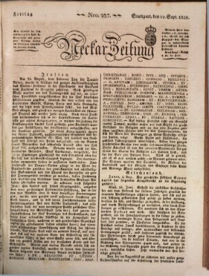 Neckar-Zeitung Freitag 19. September 1823