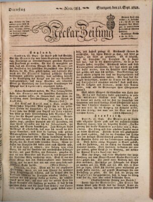 Neckar-Zeitung Dienstag 23. September 1823