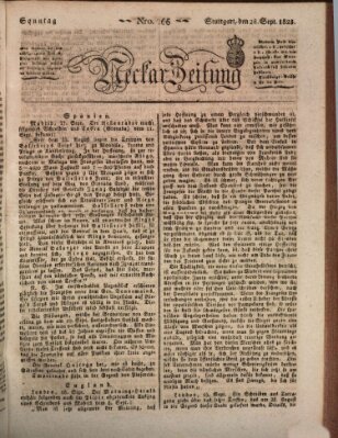 Neckar-Zeitung Sonntag 28. September 1823