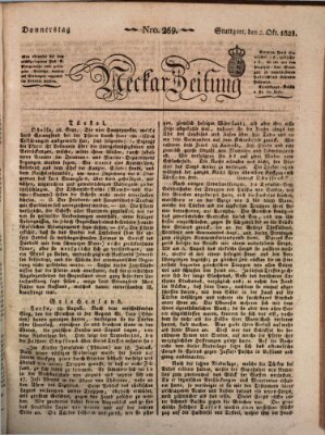 Neckar-Zeitung Donnerstag 2. Oktober 1823