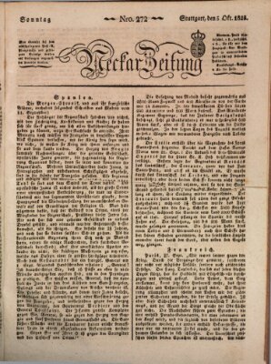 Neckar-Zeitung Sonntag 5. Oktober 1823