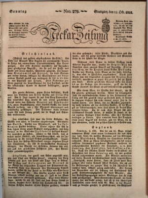 Neckar-Zeitung Sonntag 12. Oktober 1823