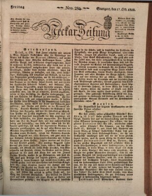 Neckar-Zeitung Freitag 17. Oktober 1823