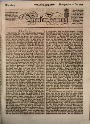 Neckar-Zeitung Montag 27. Oktober 1823