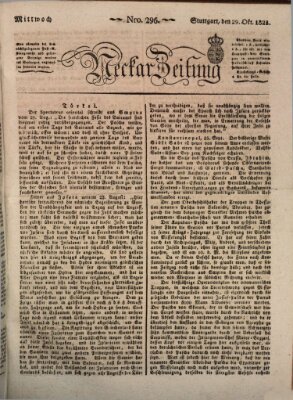 Neckar-Zeitung Mittwoch 29. Oktober 1823