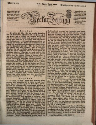 Neckar-Zeitung Mittwoch 12. November 1823