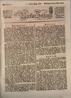 Neckar-Zeitung Mittwoch 26. November 1823