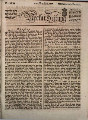 Neckar-Zeitung Dienstag 9. Dezember 1823