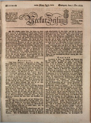 Neckar-Zeitung Mittwoch 17. Dezember 1823