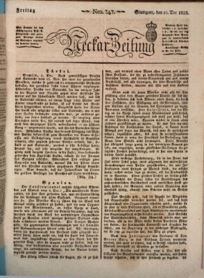 Neckar-Zeitung Freitag 19. Dezember 1823