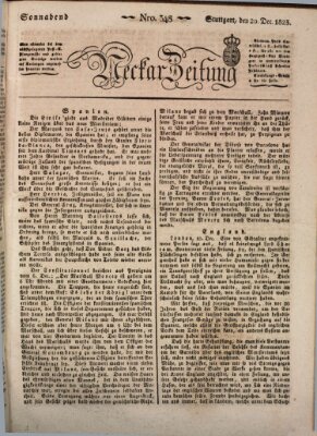 Neckar-Zeitung Samstag 20. Dezember 1823