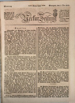 Neckar-Zeitung Montag 22. Dezember 1823