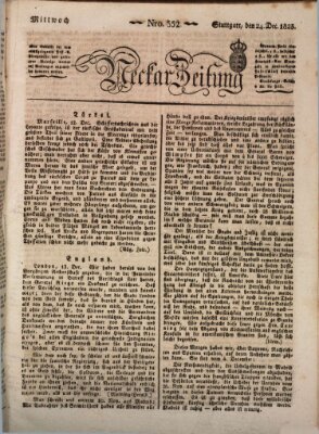 Neckar-Zeitung Mittwoch 24. Dezember 1823