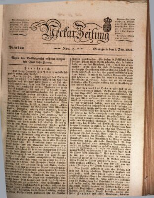 Neckar-Zeitung Dienstag 6. Januar 1824