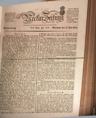 Neckar-Zeitung Donnerstag 15. Januar 1824