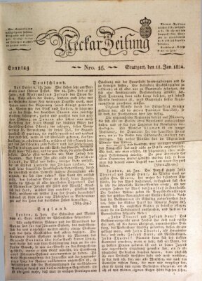 Neckar-Zeitung Sonntag 18. Januar 1824