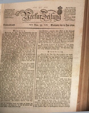 Neckar-Zeitung Samstag 31. Januar 1824
