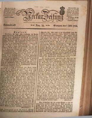 Neckar-Zeitung Samstag 7. Februar 1824