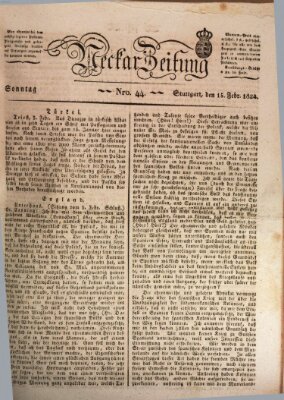 Neckar-Zeitung Sonntag 15. Februar 1824