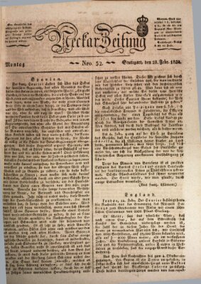 Neckar-Zeitung Montag 23. Februar 1824