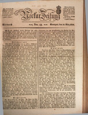 Neckar-Zeitung Mittwoch 10. März 1824