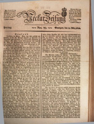 Neckar-Zeitung Freitag 12. März 1824