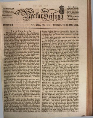 Neckar-Zeitung Mittwoch 31. März 1824