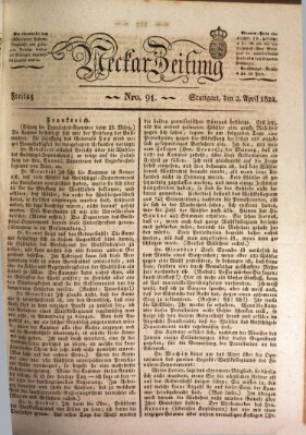 Neckar-Zeitung Freitag 2. April 1824