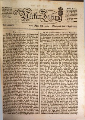 Neckar-Zeitung Samstag 3. April 1824