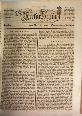 Neckar-Zeitung Dienstag 6. April 1824