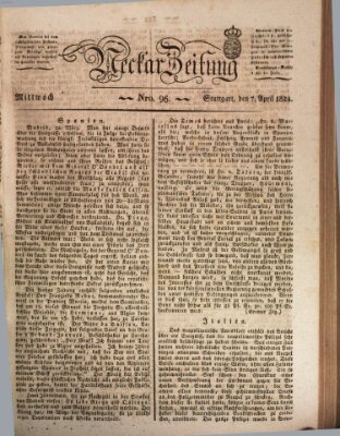 Neckar-Zeitung Mittwoch 7. April 1824