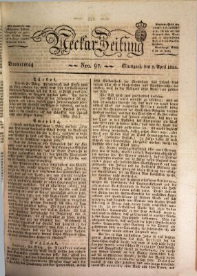 Neckar-Zeitung Donnerstag 8. April 1824