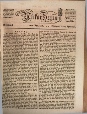 Neckar-Zeitung Mittwoch 14. April 1824