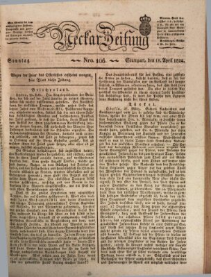 Neckar-Zeitung Sonntag 18. April 1824