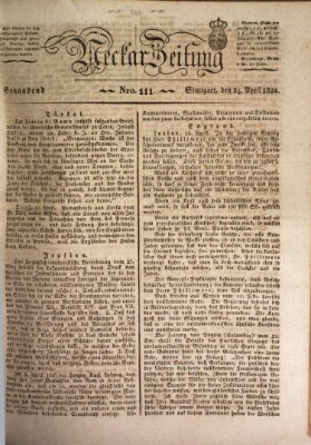 Neckar-Zeitung Samstag 24. April 1824