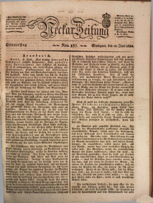 Neckar-Zeitung Donnerstag 10. Juni 1824