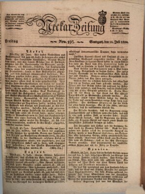 Neckar-Zeitung Freitag 16. Juli 1824