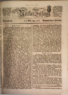 Neckar-Zeitung Samstag 17. Juli 1824