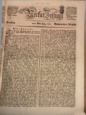 Neckar-Zeitung Dienstag 27. Juli 1824