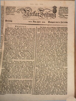 Neckar-Zeitung Freitag 30. Juli 1824