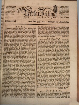 Neckar-Zeitung Samstag 7. August 1824