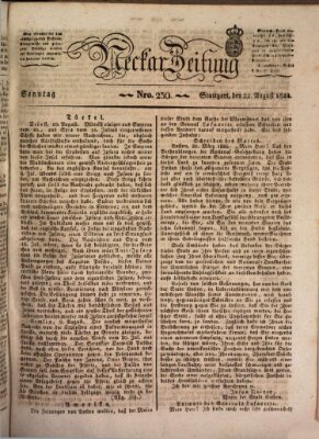 Neckar-Zeitung Sonntag 22. August 1824