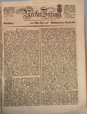 Neckar-Zeitung Dienstag 24. August 1824