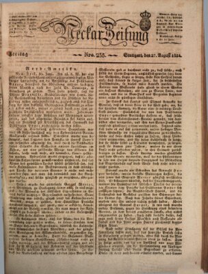 Neckar-Zeitung Freitag 27. August 1824